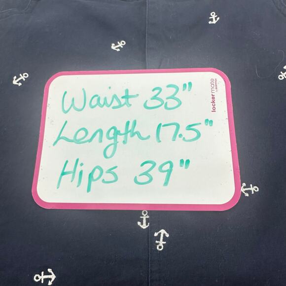 Christopher & Banks Embroidered Skort Size 8P Navy Blue Anchors Nautical Preppy - Picture 4 of 4